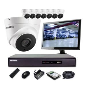 8-Channel DVR System with Mixed Indoor/Outdoor Cameras